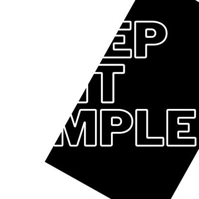 " Keep It Simple " - Hoodie