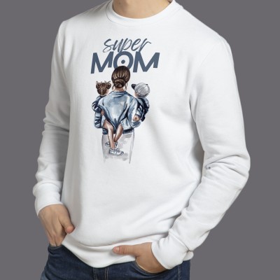 Super Mom Watercolor Sweatshirt