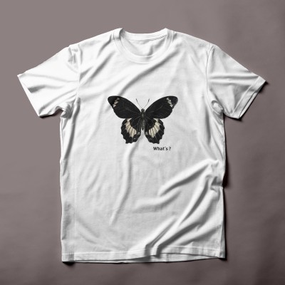 Butterfly-t-shirt-beige- for spring