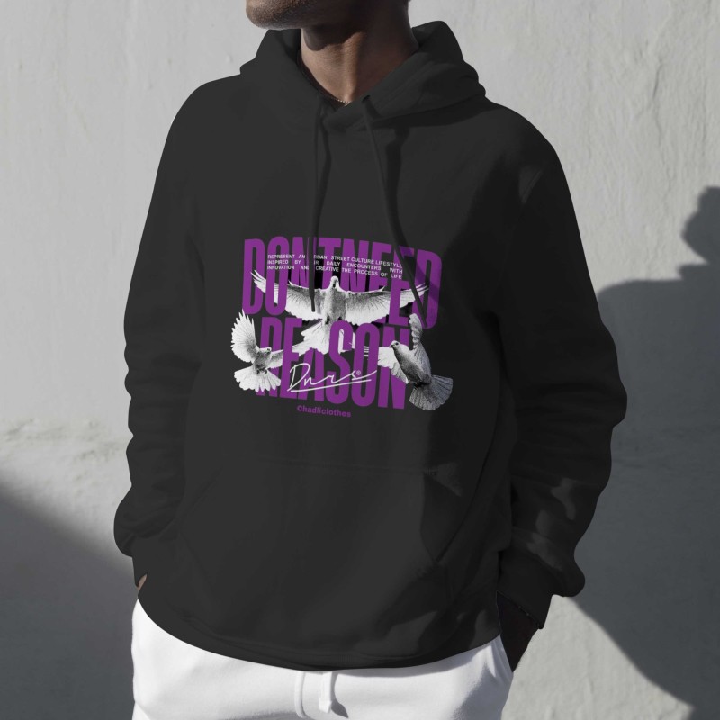 Graphic hoodie unisex with Two side