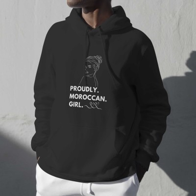 T-shirt Proudly Moroccan Girl- T Shirt pour les filles marocain
