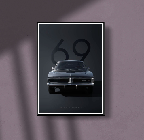 dodge charge 69 poster