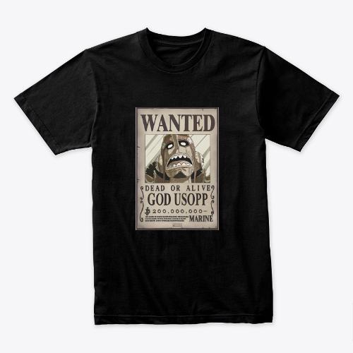 God Usopp Wanted Dead or Alive T-shirt