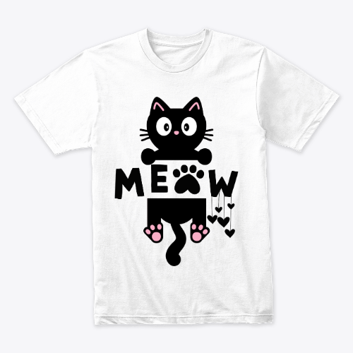 Perfect gift for cat lovers Meow Cat T-shirt