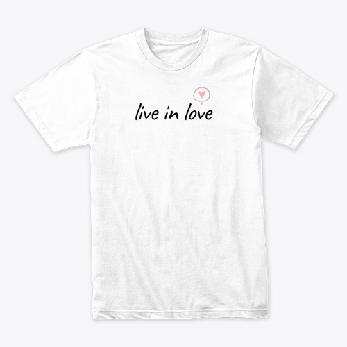 Live in Love Typography T-Shirt