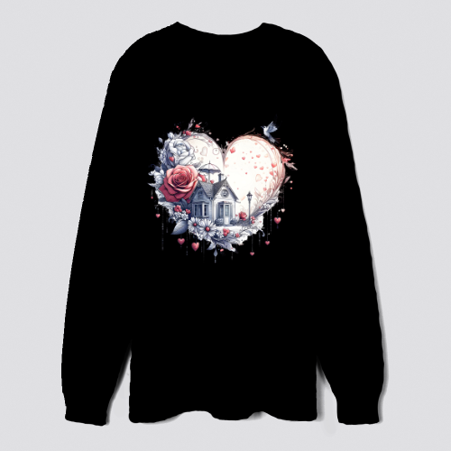 Love Embodied: Moments of Passion on Valentine's Day Sweatshirt