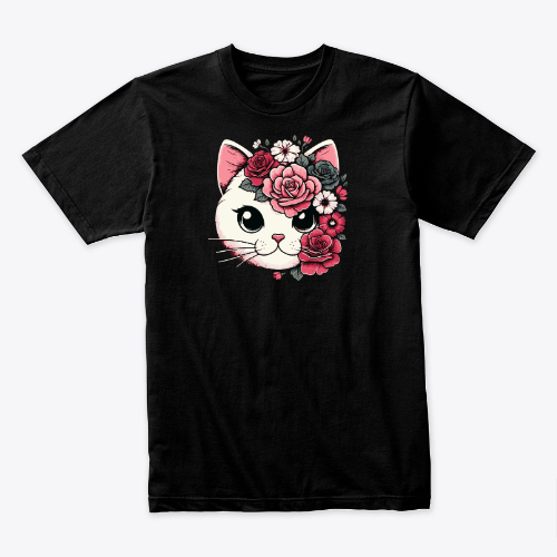 Cute Cat Flowers Roses