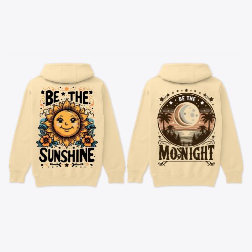Couple hoodie-be the sunshine&be the moonlight