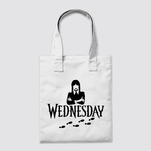 wednesday totbag - mystery girl-