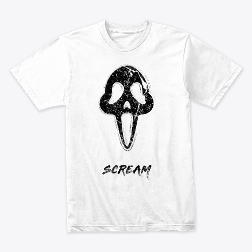 Scream Skull Design Black