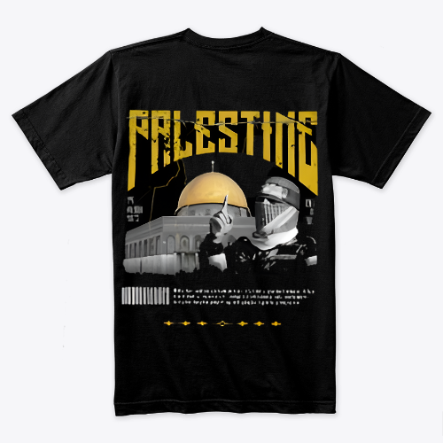 Palestine T-shirt Noire