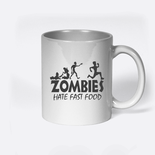 Zombies Hate Fast Food Mug