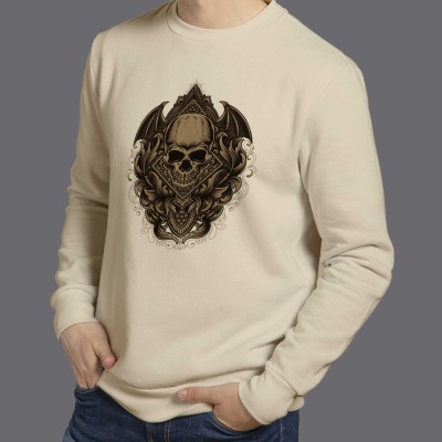 demon skull Sweatshirt high quality and 100% cotton