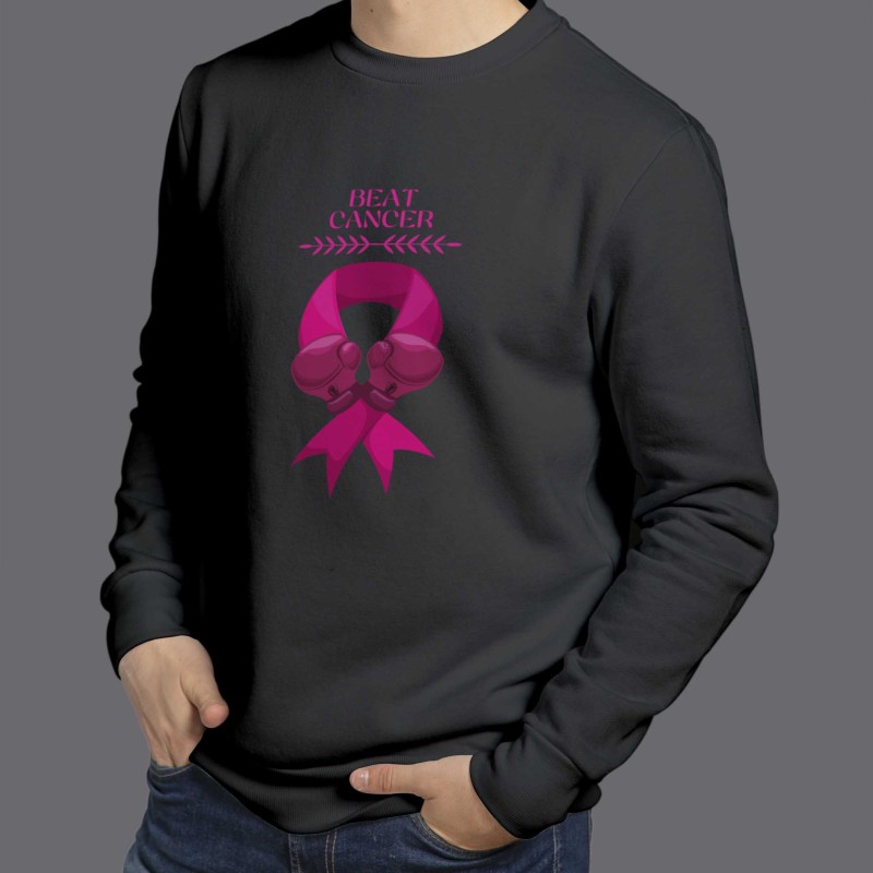 Beat cancer " vaincre le cancer" sweat-shirt