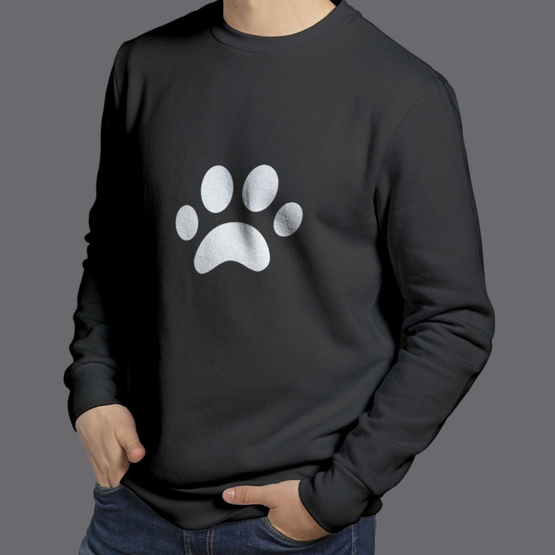 Sweatshirt Empreinte de patte Chat / Cat sweat-shirt
