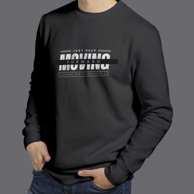 Black White Typography Motivation Sweatshirt