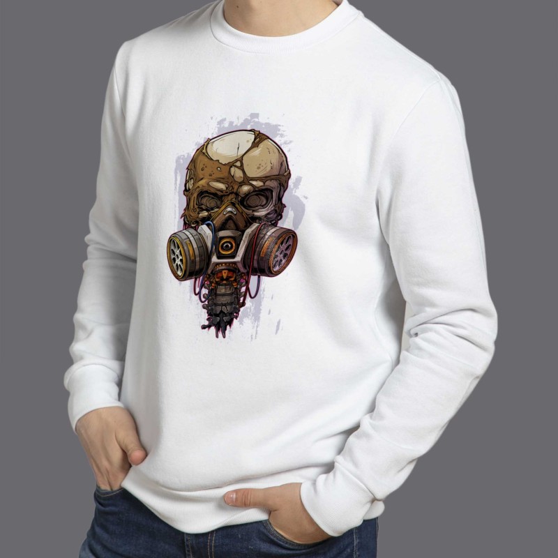 Sweatshirt Skull mask gaz  high quality and 100% cotton