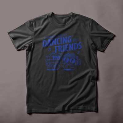 Dancing with friend t-shirt