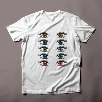Tshirt yeux / T-shirt avec imprimé yeux