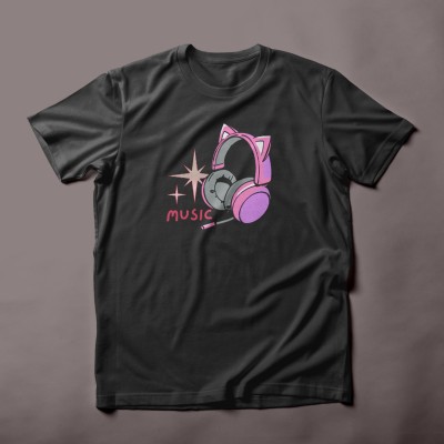 Anime, music and chilling t-shirt