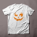 Spooky Halloween Pumpkin Head Scary Ghost Face