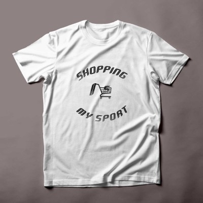 Gift for woman "Shopping is My Sport "Funny  Shopaholic T-Shirt Humor