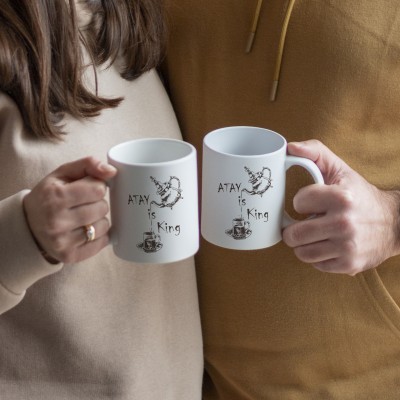 Couple mug atay is king