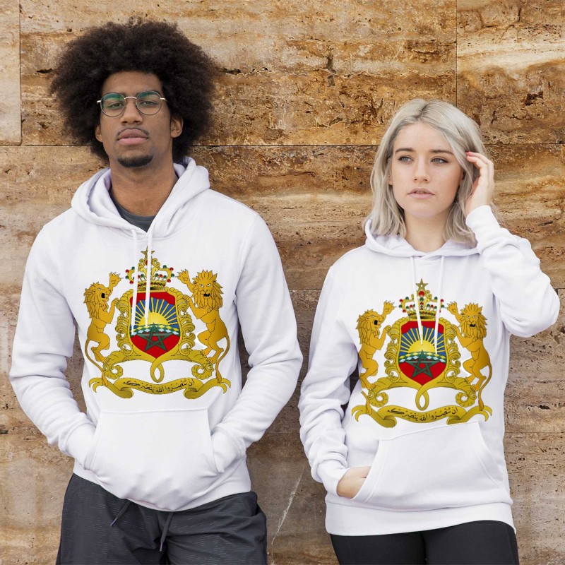 Couple Hoodie Morocco illustration  high quality and 100% cotton  T.vs.E in high quality embroidery. 