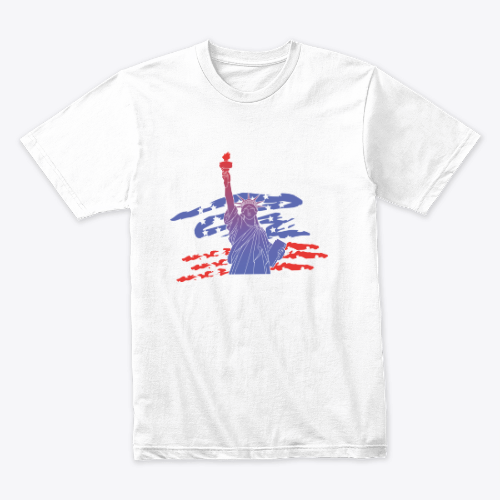 Status of liberty t-shirt
