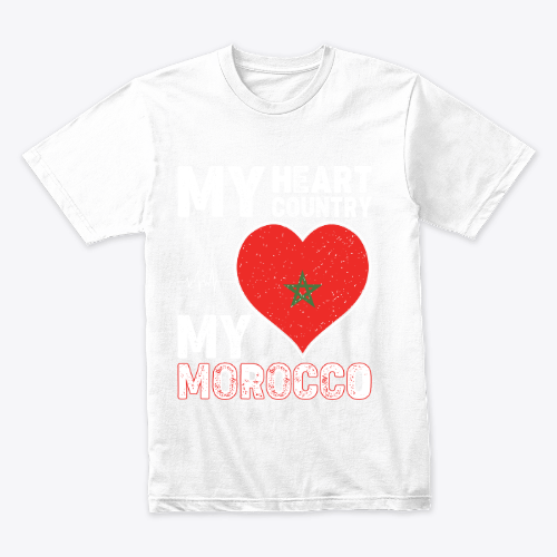 Morocco Flag T-shirt Design.Typography