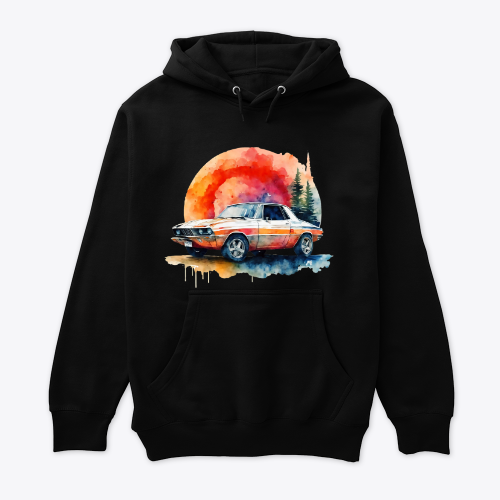 Watercolor Painting of Vintage Car with Trees Shirt, Funny Gift For Men And Women, Vintage Car,