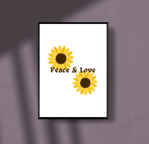 peace & love poster