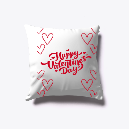 Happy valentine's day pillow