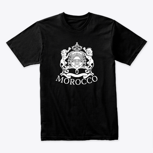 A shirt with the logo of the Kingdom of Morocco