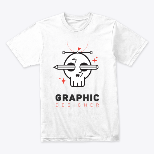 I am Graphic Designer - Skull