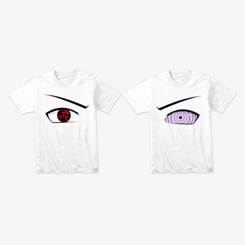 Sharingan and Rinnegan Eyes Design T-shirt