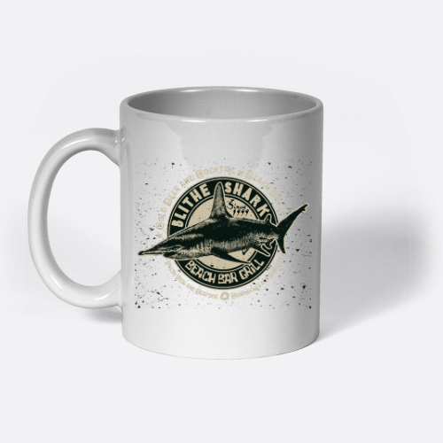 Shark design mug
