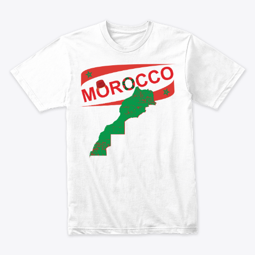 Carte et Drapeau du Maroc Fièrement Marocain