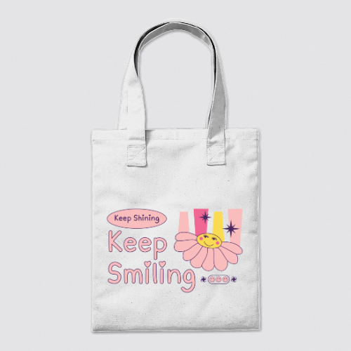 Keep Shining, Keep Smiling tote bag
