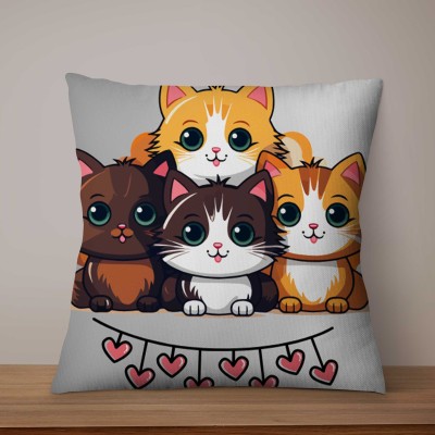 Pillow with cutie cats for cats lovers