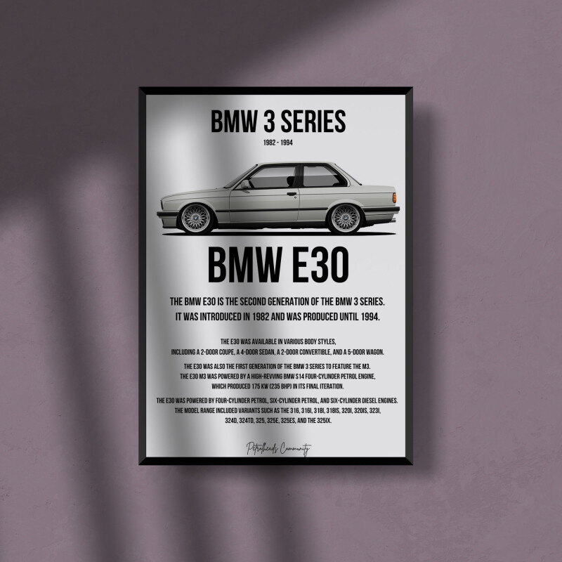 BMW 3 SERIES E30 BIOGRAPHY S1 A3