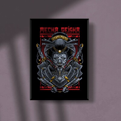Mecha geisha Poster A4