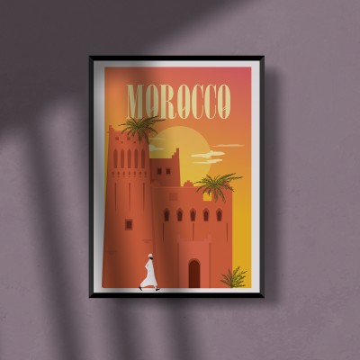 morocco Poster A4