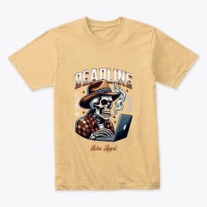 This product is a t-shirt with a modern artistic design on the front end of the whole category