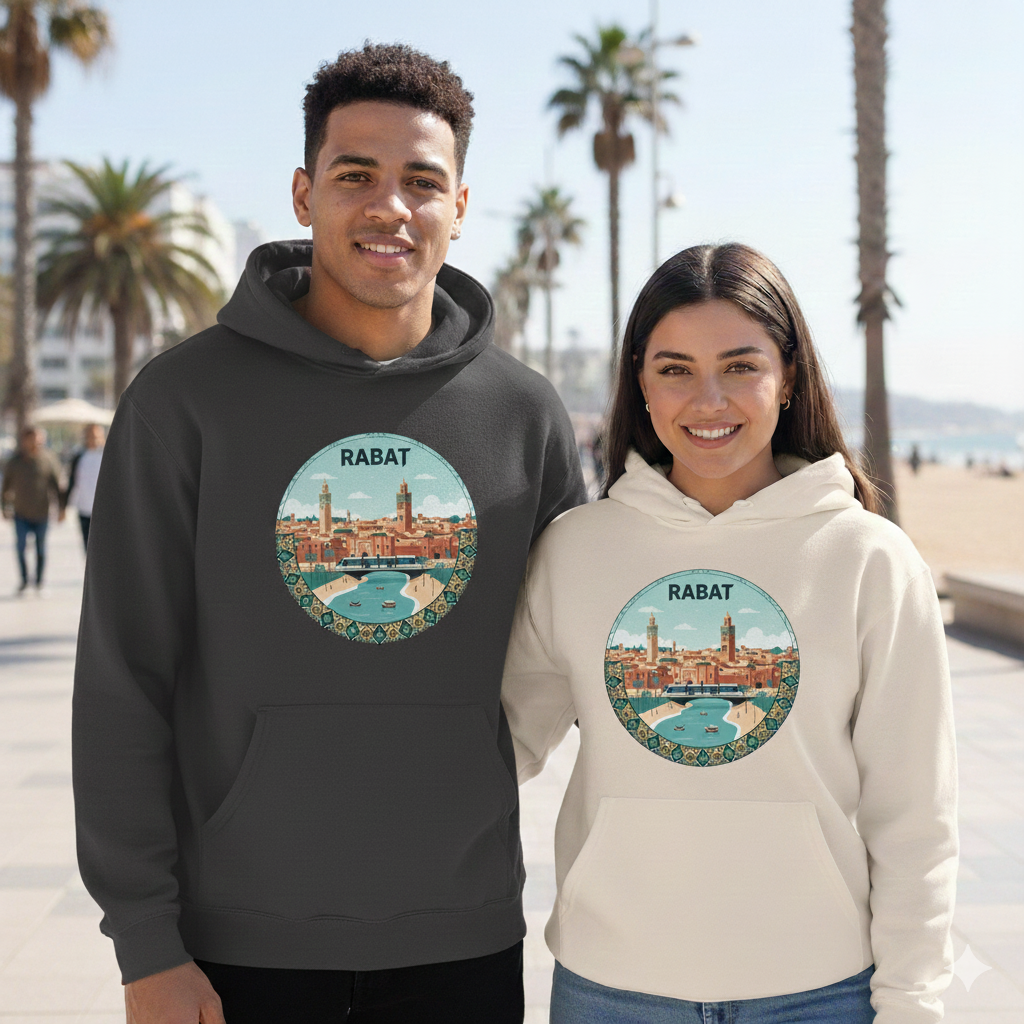 🔥 Hoodie Rabat – أناقة العاصمة