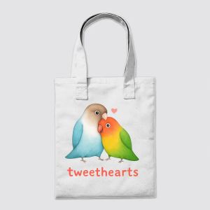 Tweethearts – Lovebirds Tote Bag