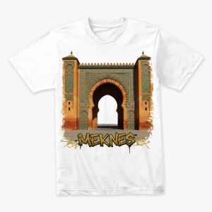 Meknes Royal Gate – Abstract Moroccan City Tee