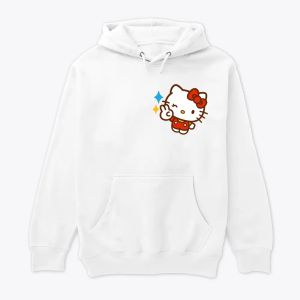 Kitty Peace Sign – Winking with Sparkles Capuche