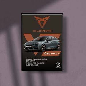 CUPRA LEON VZ 2025 A4 POSTER