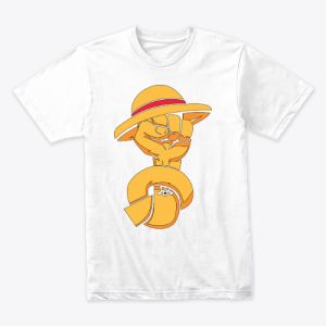 one piece luffy hand t-shirt design